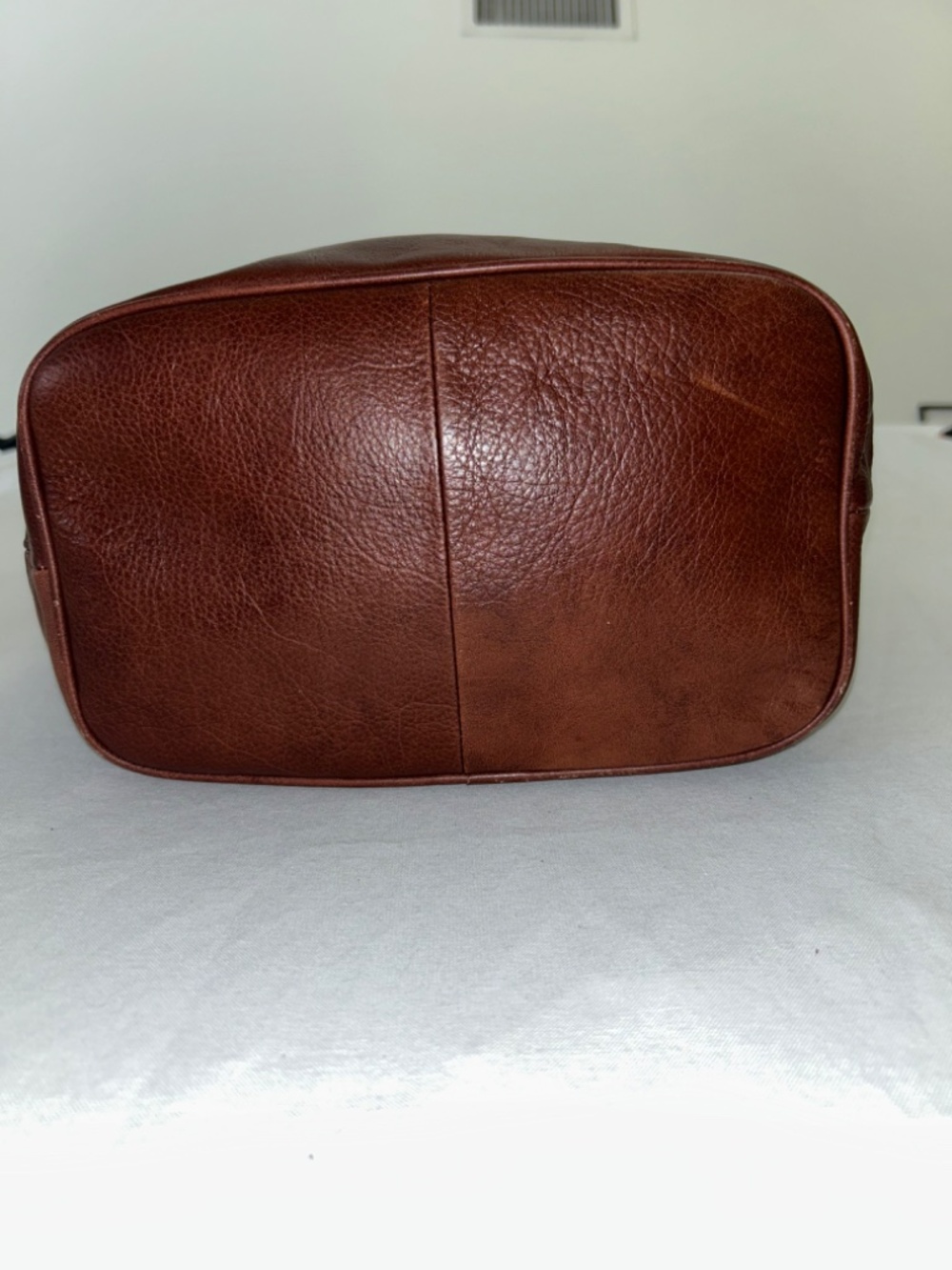 Fossil Maddox Leather Hobo Shoulder Bucket Bag Chocolate Brown - Picture 4 of 15